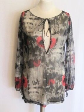 SHAN Sheer Mesh Tunic
